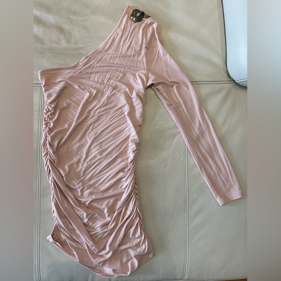 BOSTON PROPER One Shoulder Pink Sequins Top - Picture 7 of 9